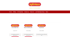 Desktop Screenshot of mckinlays.co.uk